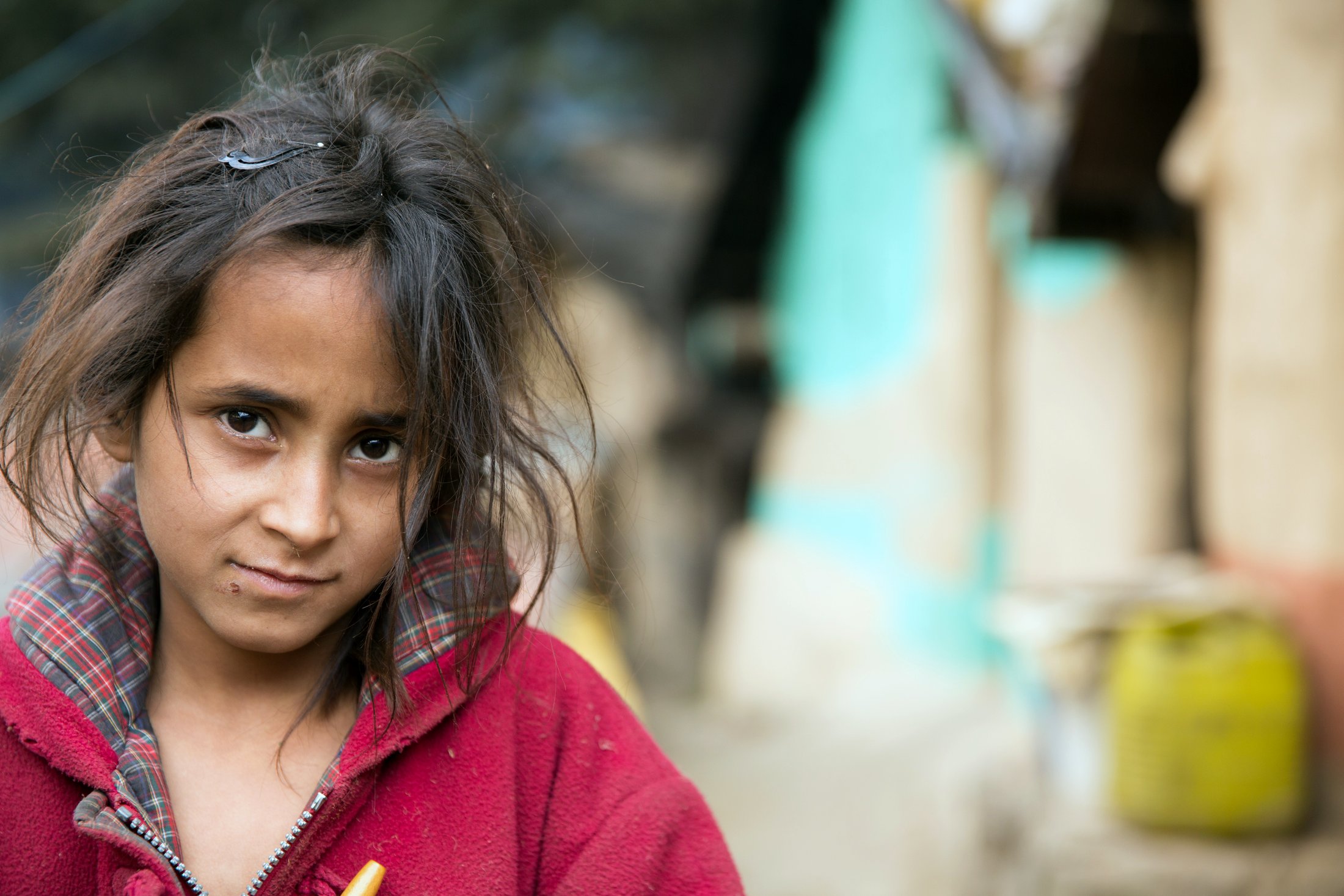 A girl at the doorway. â€” Himachal Pradesh Â· Nov 2015