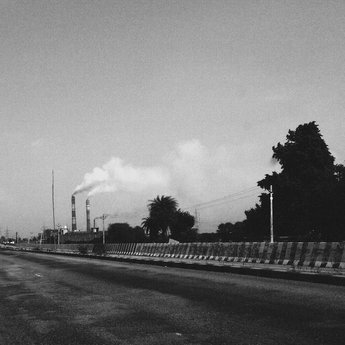 An empty avenue.